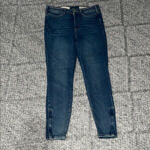Pilcro and the Letterpress Dark Blue Skinny Jeans
